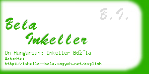 bela inkeller business card